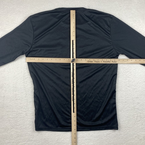 NEW Land of the Free Home of the Brave Mens T Shirt Large Black Long Sleeve NWOT - Picture 7 of 11